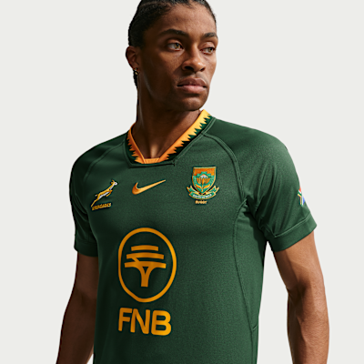 Springboks Men's Rugby Home Replica Shirt. Nike LU